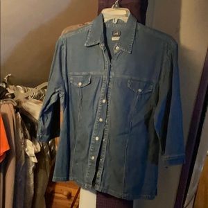 Lee denim button up shirt